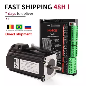 HANPOSE Шаговый серводвигатель Nema23 с замкнутым контуром