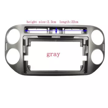 HAOCHEN 2din 9-дюймовая автомобильная рама Fascias для Volkswagen Tiguan 2010-2017 Android Radio Dash Монтажная панель Комплект