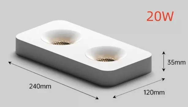 Haohaoeshard потолочный светильник COB 9-45 Вт белый теплый