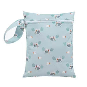 HappyFlute новый полный принт мини карман 18*25 см ручка защелкивающаяся конструкция многоразовая Водонепроницаемая многофункциональная детская влажная сумка