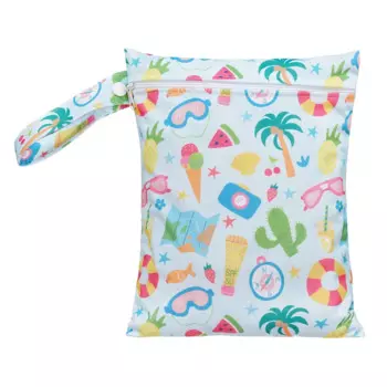 HappyFlute новый принт 18*25 см Мини карманная ручка многоразовая Водонепроницаемая многофункциональная детская влажная сумка