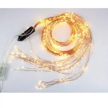 HarrisonTek светодиодные гирлянды "Водопад", теплый белый/многоцветный, 300/600/900/1200 LED