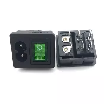 Переключатель HBXINTAO 250В 6А красный