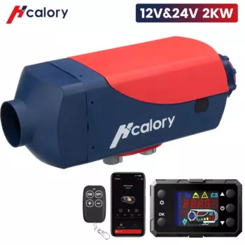 Hcalory 2KW bluetooth умный автомобильный парковочный обогреватель с дистанционным управлением и ЖК-экраном 10л бак портативный дизельный воздухонагреватель