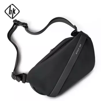 HcanKcan мужские роскошные многофункциональные сумки через плечо премиум класса водонепроницаемая черная Мужская сумка через плечо модная мужская сумка-мессенджер нагрудная сумка