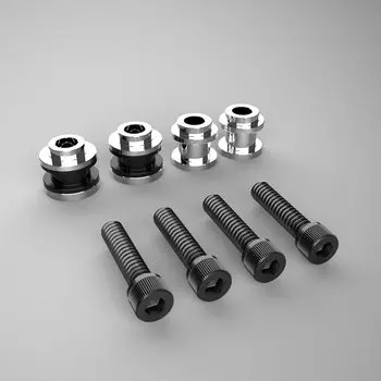 HCMT черный четырехточечный съемный комплект крепления для спинки Sissy Bar для Harley Softail FLDE FLSL FXLR FXBB FLSB FXST 18+