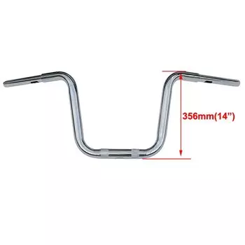 HCMT Хромированные и черные вешалки Ape 8, 10 и 12 и 14 дюймов, подъем 1 1/4 дюйма, толстый зажим 1,25 дюйма, руль для Harley 18+ Softail и 14 + Road King Special