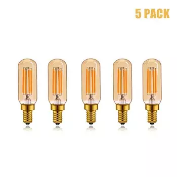 Hcnew T25 Янтарное стекло светодиодная лампа 4Вт