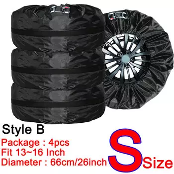 HD 4 шт., чехол для запасного колеса, полиэстер, сумки для хранения автомобильных шин, аксессуары для автомобильных шин, универсальная защита колес автомобиля