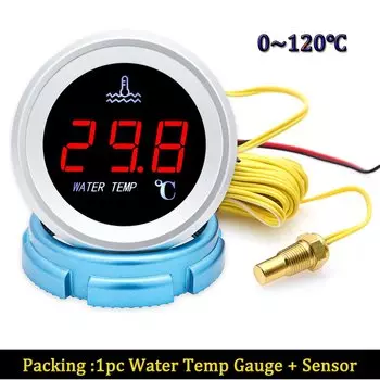 HD 52 Мм Автомобильный Датчик Температуры Воды Вольтметр Датчик Давления Топлива 0-1