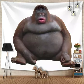Настенный гобелен Wallstry Hd Le Monke Uh Oh Stinky Chimpanzees