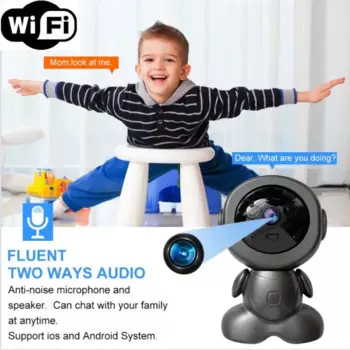 HD Мини 3-мегапиксельная двусторонняя голосовая экшн-камера Wi-Fi IP-объектив Широкоугольный спортивный видеорегистратор Магнитная микро-видеокамера ночного видения V380