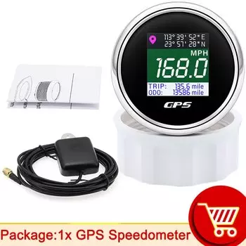 HD мотоциклетный спидометр для двигателя, яхты, лодки, автомобиля, подвесного двигателя, цифровой GPS-спидометр, 52 мм, одометр, датчик ODO по индивидуальному заказу