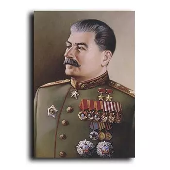 HD печать портрет Сталина на холсте Cuadros