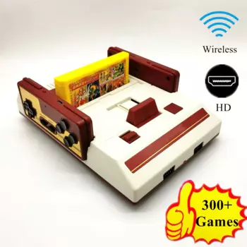 HD Ретро ТВ игровая консоль для игр Nes 8 бит Поддержка 60 контактный картридж с 2 беспроводными геймпадами 150 в 1 картридж 126 встроенный