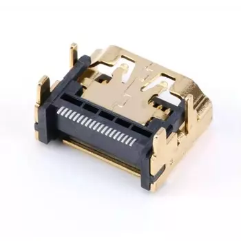 1-10 шт. HDMI совместимы для др. Jack/коннектора Soket 19PIN 19 P Sudut Kanan SMT SMD 90 Derajat Berlapis Emas HD 19-контактный