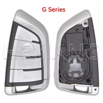 HE 3/4 кнопки серебристый/черный чехол для дистанционного ключа автомобиля Sopport F/G шасси для BMW 3 5 7 8 F серии X3 X5 X7 G20 G21 G30 G31