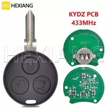 HE 3-кнопочный 433 МГц автомобильный дистанционный ключ для Mercedes Benz Smart Fortwo ForFour 450 Passion Roadster City Crossblade Cabrio Coupe