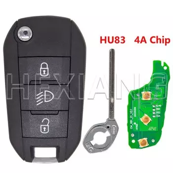 HE 4A чип 433 МГц автомобильный ключ дистанционного управления HUF8435 P/N 98 139 654 77 для Citroen C3 C5 C6 Peugeot 308 4008