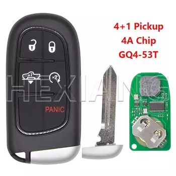 HE 4A чип 433 МГц автомобильный дистанционный ключ GQ4-54T для Dodge RAM 1500 2500 3500 Jeep Cherokee 2014 2025 2016 2017 2018 2019