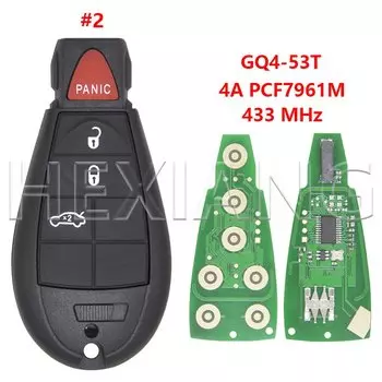 HE 4A PCF7961M 433 МГц Автомобильный дистанционный ключ GQ4-53T для Jeep Cherokee Sport KL Dodge RAM Chrysler Town & Country 2014+