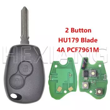 HE 4A PCF7961M чип 433 МГц VAC102/VA2/NE73/NO153/HU179 автомобильный дистанционный ключ для Renault Dacia Clio Kangoo Master Modus Logan Twingo