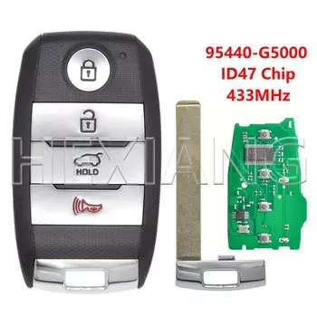 HE 95440-G5000 95440-G5100 ID47 433 МГц Автомобильный дистанционный ключ TQ8-FOB-4F08 для KIA Niro Touring LX EX S Hybrid Touring 2017 2018 2019