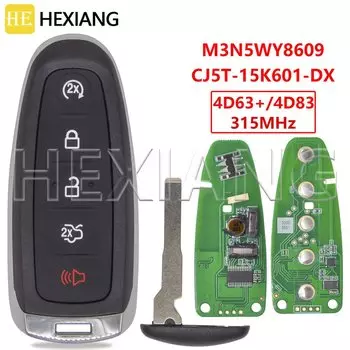 HE CJ5T-15K601-DX 4D63 +/4D83 DST80 315 МГц Keyless Go Автомобильный дистанционный ключ M3N5WY8609 для Ford Escape Focus C-max Maverick 2013-2018