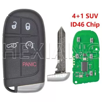 HE ID46 Чип 433 МГц Автомобильный дистанционный ключ M3N 40821302 Для Jeep Grand Cherokee 2013-2020 Chrysler 300C Dodge Charger Challenge Durango