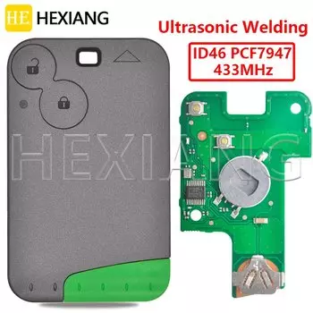HE ID46 чип PCF7947 433 МГц не ультразвуковая сварка 2-кнопочный автомобильный дистанционный ключ для Renault Laguna Espace Velsatis 2001-2006