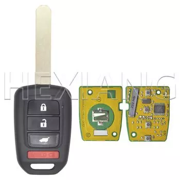 HE MLBHLIK6-1T 313,8 МГц MLBHILK6-1TA 433,9 МГц ID47 HITAG3 чип автомобильный дистанционный ключ для Honda CRV Civic Accord LX Fit 2013-2017