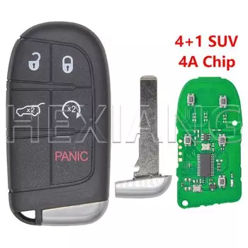 HE SIP22 Blade 4A Чип 433 МГц Автомобильный дистанционный ключ M3N 40821302 68250335 AB для Jeep Compass Renegade Dodge Fiat 500 500L 500X