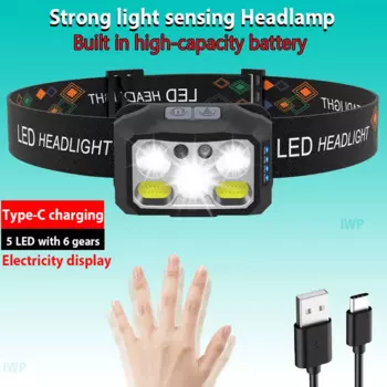 Налобный фонарь IWP белый красный свет