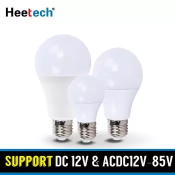 Heetech Светодиодная лампа E27 DC 12-85V 3-36Вт
