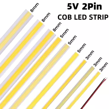 HEGEHE Светодиодная лента 320 светодиодов/м 5В теплый/естественный/холодный свет