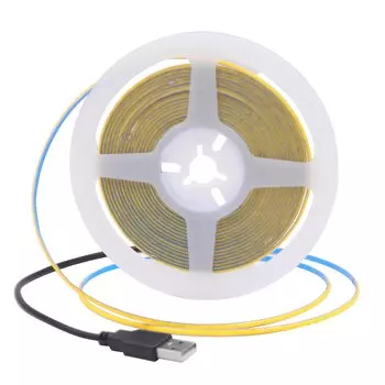 HEGEHE Светодиодная лента COB 3/5/8 мм USB 320LED/м