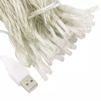 HEGUOGUO USB RGB светодиодная гирлянда 2м/3м/5м/10м