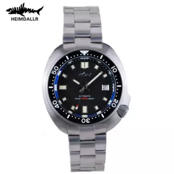 Heimdallr Титановые мужские дайверские механические часы с сапфировым стеклом 200 м водонепроницаемый титановый ремешок Япония NH35 автоматические часы черепаха