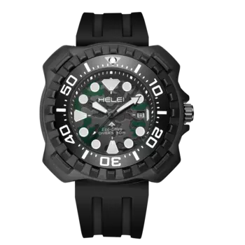 HELEI армейские Спортивные Повседневные кварцевые наручные часы с силиконовым ремешком и датой