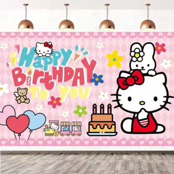 Hello Kitty одноразовая посуда из бумаги