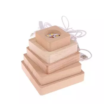 HELTC LED деревянная настольная лампа 5/6/7/8/9/10 см