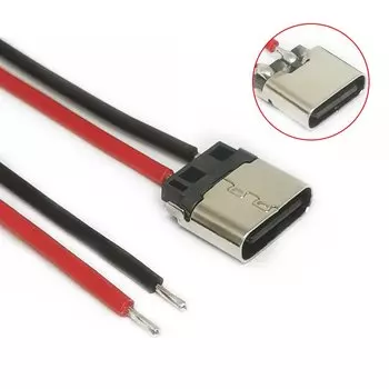 HELTC USB Type-C 2Pin 2P Female Connector кабель для зарядки