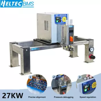 HeltecBMS 27kw 4500A, пневматическая фара для хранения энергии, конденсатор для точечной сварки, стандартная батарея 18650/21700 для точечной сварки