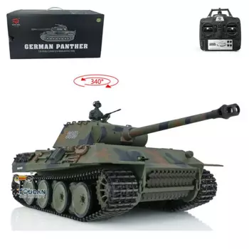 Henglong 1/16 немецкая пантера V RTR RC Танк 3819 с 2,4 ГГц радиоуправлением 7,0 пластиковая версия модели для рождественского подарка