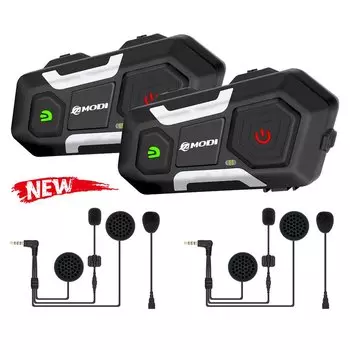 HEROBIKER мотоциклетный домофон, шлем, гарнитура, водонепроницаемый динамик, домофон, мотогарнитура, беспроводная Intercomunicador 1200M