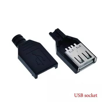 HESAI USB 4-контактный разъем 1/5/10 шт.