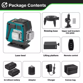 HGLINE 3D лазерный уровень 12 линий