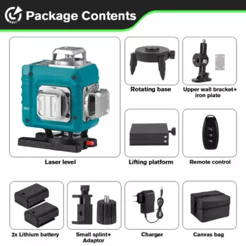 HGLINE 4D 16-линейный зеленый лазерный уровень