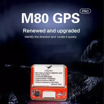 HGLRC M80 PRO M80PRO GPS ГЛОНАСС GALILEO QZSS SBAS BDS QMC5883 Компас 5 В Мощность 25 мм x 25 мм x 8,3 мм для FPV-дронов с фиксированным крылом