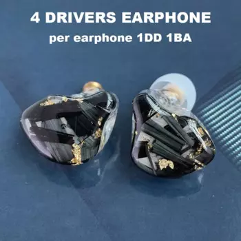 Hi-Fi наушники-вкладыши с монитором, наушники 1DD 1BA IEM с гибридной технологией, наушники MMCX со съемным кабелем, 30095, гарнитура с затычками для ушей